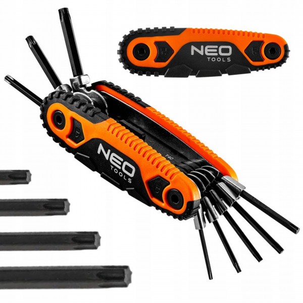 NEO KIESZONKOWY ZESTAW KLUCZE IMBUSOWE TORX Z UCHWYTEM 8 SZTUK 09-573 NEO KIESZONKOWY ZESTAW KLUCZE IMBUSOWE TORX Z UCHWYTEM 8 SZTUK 09-573