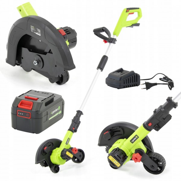 KRAWĘDZIARKA OBCINACZ KANTÓW OBRZEŻY AKUMULATOROWA AOK2221 4garden 20V +4Ah KRAWĘDZIARKA OBCINACZ KANTÓW OBRZEŻY AKUMULATOROWA AOK2221 4garden 20V +4Ah
