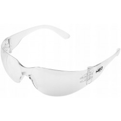NEO 97-502 OKULARY OCHRONNE BIALE SOCZEWKI KLASA F