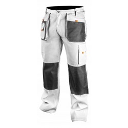NEO SPODNIE ROBOCZE DO PASA BIAŁE XL/56 81-120-XL