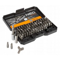 NEO ZESTAW KOŃCÓWKI WKRĘTAKOWE BITY TORX IMBUS 99ELEMENTÓW +SKRZYNKA 06-104