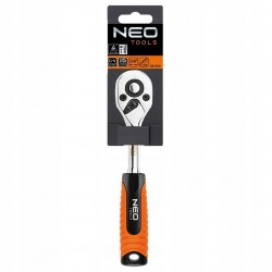 NEO TOOLS GRZECHOTKA PROSTA 1/4" 150 mm 45 ZĘBÓW BLOKADA REGULACJA 08-504