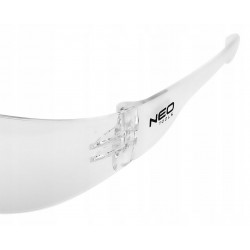 NEO OKULARY OCHRONNE BIALE SOCZEWKI KLASA F ODPORNE OCHRONA UV 97-502