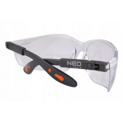 NEO OKULARY OCHRONNE PRZECIWODPRYSKOWE POLIWĘGLANOWE BIAŁE REGULACJA 97-500