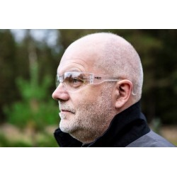 NEO 97-502 OKULARY OCHRONNE BIALE SOCZEWKI KLASA F