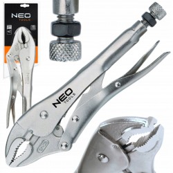 NEO KLUCZ SZCZYPCE ZACISKOWE UNIWERSALNE 250 MM OKRĄGŁE SZCZĘKI 01-216