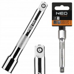 NEO KLUCZ NASADOWY PRZEDŁUŻKA PROSTA DO NASADEK 1/2 125MM STAL CRV 08-552