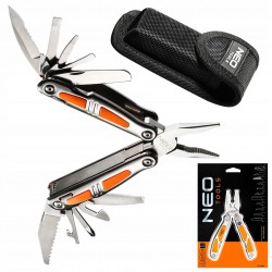 NEO TOOLS MULTITOOL SCYZORYK NÓŻ SKŁADANY SURVIVAL +ETUI 01-028 11 FUNKCJI