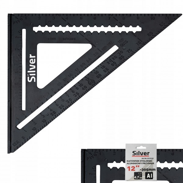 UNIWERSALSKI KĄTOWNIK STOLARSKI CIESIELSKI ALUMINIOWY PRZYMIAR 12" S11519 UNIWERSALSKI KĄTOWNIK STOLARSKI CIESIELSKI ALUMINIOWY PRZYMIAR 12" S11519