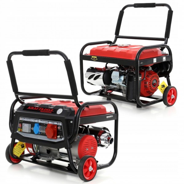 KRAFT&DELE GENERATOR PRĄDOTWÓRCZY AGREGAT 3000W 230V 380V 7KM BENZYNOWY