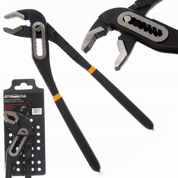 KRAFT&DELE SZCZYPCE NASTAWNE 10" 250mm ŻABA DO RUR HYDRAULICZNE KD10267