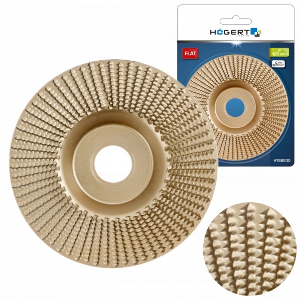 HOEGERT TARCZA STALOWA PŁASKA TARNIK 125x22,23mm DO DREWNA 12000RPM HT8B230