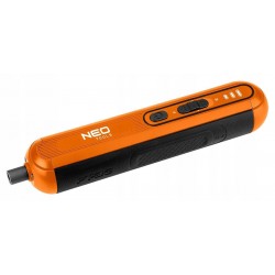 NEO ZESTAW WKRĘTAK AKUMULATOROWY 4V LI-ION LED USB-C +20el BITY ETUI 04-199