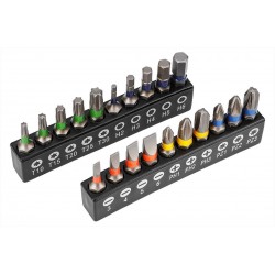 NEO ZESTAW WKRĘTAK AKUMULATOROWY 4V LI-ION LED USB-C +20el BITY ETUI 04-199