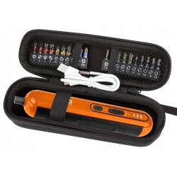NEO ZESTAW WKRĘTAK AKUMULATOROWY 4V LI-ION LED USB-C +20el BITY ETUI 04-199