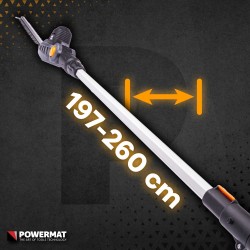 NOŻYCE AKUMULATOROWE DO ŻYWOPŁOTU NA WYSIĘGNIKU 430 mm 2,0Ah PM-NAW-20C