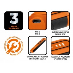 NEO ZESTAW WKRĘTAK AKUMULATOROWY 4V LI-ION LED USB-C +20el BITY ETUI 04-199