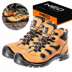 BUTY TRZEWIKI ROBOCZE OCHRONNE SKÓRZANE S3 SRC BEZ METALU NEO 82-125 r. 44