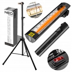 PROMIENNIK PODCZERWIENI 2000W 90-031 NEO + STATYW