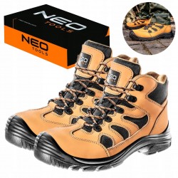 BUTY TRZEWIKI ROBOCZE OCHRONNE SKÓRZANE S3 SRC BEZ METALU NEO 82-125 r. 44