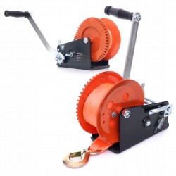 KRAFT&DELE WCIĄGARKA WYCIĄGARKA KORBOWA PASOWA 3500Ibs 1588kg 10m STABILNA