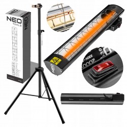 PROMIENNIK PODCZERWIENI 2000W 90-031 NEO + STATYW