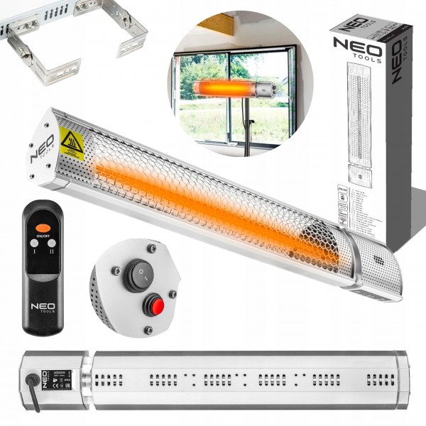 NEO PROMIENNIK PODCZERWIENI NAGRZEWNICA 2000W regulacja IP65 PILOT 90-030 NEO PROMIENNIK PODCZERWIENI NAGRZEWNICA 2000W regulacja IP65 PILOT 90-030