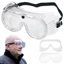 NEO GOGLE OCHRONNE BIAŁE KLASA ODPORNOŚC PRZECIWODPRYSKOWE OKULARY 97-511