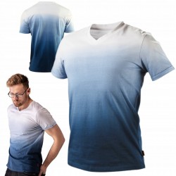 NEO KOSZULKA T-SHIRT ROBOCZY CIENIOWANY DENIM 100% BAWEŁNA 81-602 R S/48