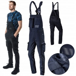 NEO SPODNIE ROBOCZE ogrodniczki NAVY r. 3XL 81-244