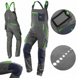 NEO 81-247 SPODNIE ROBOCZE ogrodniczki BAWEŁNA M