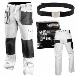 NEO SPODNIE ROBOCZE DO PASA XL/56 81-120 + PASEK