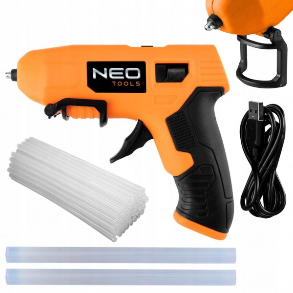 PISTOLET KLEJU 11mm 4V AKUMULATOROWY USB NEO + 2kg PISTOLET KLEJU 11mm 4V AKUMULATOROWY USB NEO + 2kg