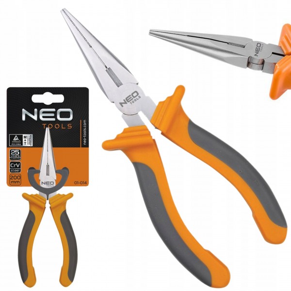 NEO TOOLS SZCZYPCE WYDŁUŻONE PROSTE TNĄCE KOMBINERKI 200MM CRV STEEL01-014 NEO TOOLS SZCZYPCE WYDŁUŻONE PROSTE TNĄCE KOMBINERKI 200MM CRV STEEL01-014