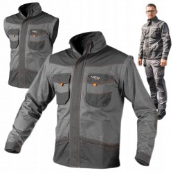 NEO BLUZA KURTKA ROBOCZA 2w1 kamizelka BAWEŁNA L