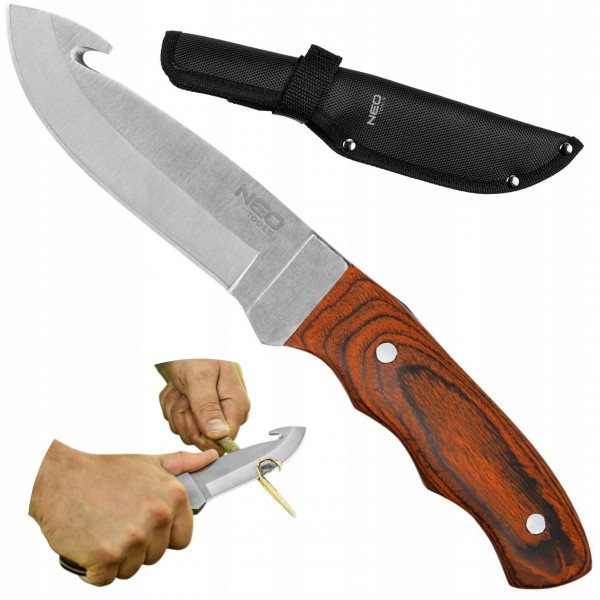 NEO NÓŻ WIELOFUNKCYJNY SURVIVALOWY DO LASU FULL-TANG + ETUI 24cm 63-116 NEO NÓŻ WIELOFUNKCYJNY SURVIVALOWY DO LASU FULL-TANG + ETUI 24cm 63-116