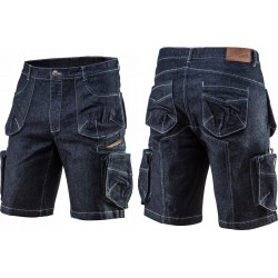 NEO KRÓTKIE SPODENKI robocze JEANS r. XXL/56 DENIM