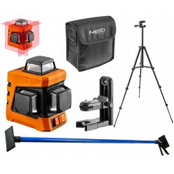 NEO LASER KRZYŻOWY 360°15m +TYCZKA STATYW POZIOMICA LASEROWA OBROTOWA