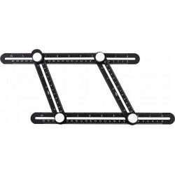 NEO UNIWERSALNY KĄTOWNIK TEMPLATER REGULOWANY MIARKA KĄTOMIERZ 25CM 72-350