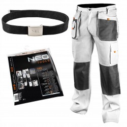 NEO SPODNIE ROBOCZE DO PASA XL/56 81-120 + PASEK