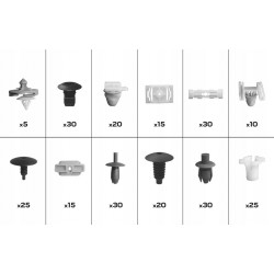 NEO KOMPLET SPINEK SAMOCHODOWYCH DO VOLKSWAGEN 255 SZTUK ORGANIZER 11-963