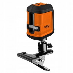 NEO LASER KRZYŻOWY POZIOMICA LASEROWA 15m ZIELONY 75-106 ETUI UCHWYT