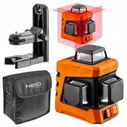 NEO LASER KRZYŻOWY PŁASZCZYZNOWY POZIOMICA LASEROWA 360° 15m 3D UCHWYT ETUI
