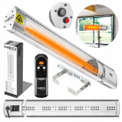 NEO PROMIENNIK PODCZERWIENI NAGRZEWNICA 2000W regulacja IP65 PILOT 90-030