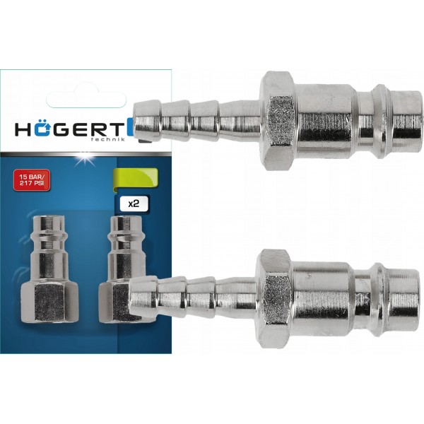 HOGERT KOŃCÓWKA DO WĘŻA 6,3MM 2SZT DO NARZĘDZI PNEUMATYCZNYCH HT4R812 HOGERT KOŃCÓWKA DO WĘŻA 6,3MM 2SZT DO NARZĘDZI PNEUMATYCZNYCH HT4R812