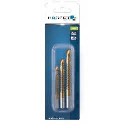 HOGERT WIERTŁA ZESTAW 3 SZT 5.6.8 MM DO DREWNA I TWORZYWA STAL HSS HT6D336