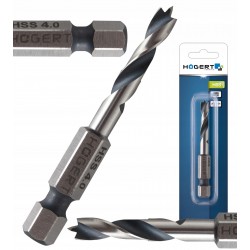 HOGERT WIERTŁO DO DREWNA 4 MM, UCHWYT HEX HT6D344