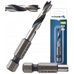 HOGERT WIERTŁO DO DREWNA 5 MM, UCHWYT HEX HT6D345