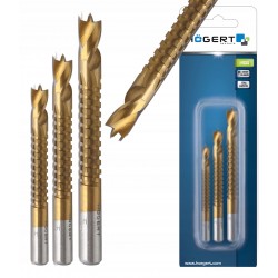 HOGERT WIERTŁA ZESTAW 3 SZT 5.6.8 MM DO DREWNA I TWORZYWA STAL HSS HT6D336