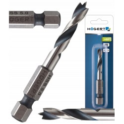 HOGERT WIERTŁO DO DREWNA 5 MM, UCHWYT HEX HT6D345